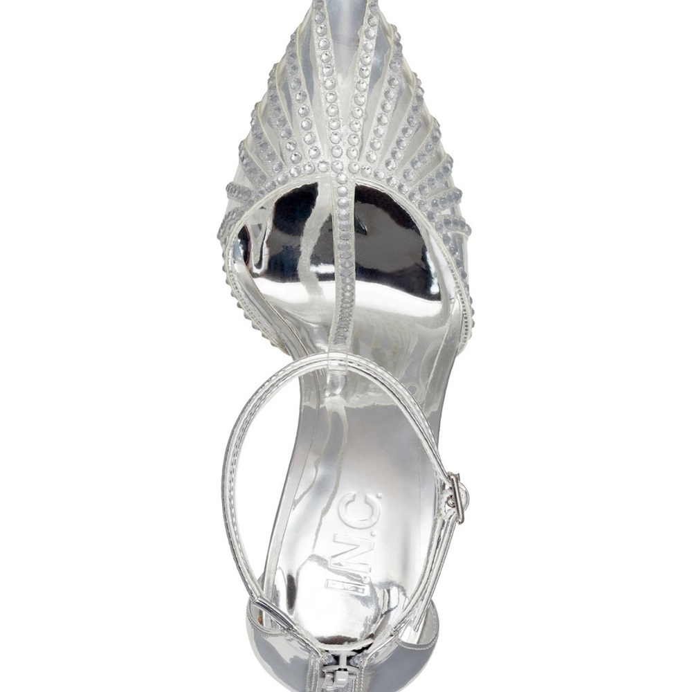 INC International Concepts® chic T-strap profile and subtle shimmer Sovena pumps - Picture 5 of 6